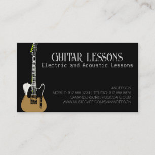 Guitar Teacher   Oproep voor elektrische en akoest Contactkaartje