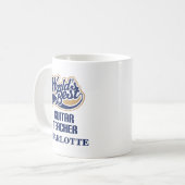 Guitar Teacher Personalized Mug Gift Koffiemok (Voorkant links)