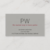 Guitar Teacher Visitekaartje met Guitar-nek (Achterkant)