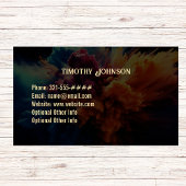 Guitar Teacher Visitekaartje w Cool Color Splash