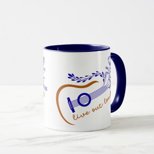 Guitar Theme Live Out Loud Mok (Voorkant rechts)