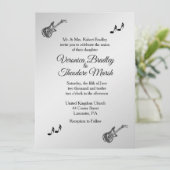 Guitar Theme Weddenschap 5,5 x 7,5 inch Kaart (Staand voorkant)