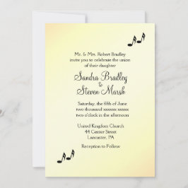 Guitar Theme Yellow Weddenschap Kaart