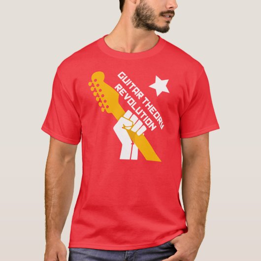 Guitar Theory Revolution - Rood T-shirt (Voorkant)
