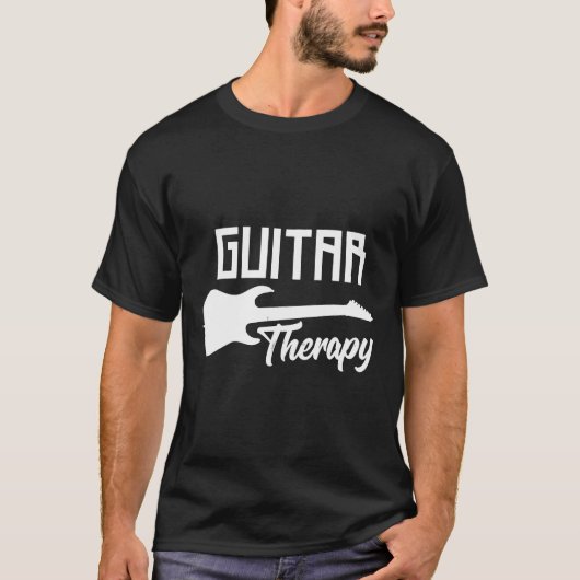 Guitar Therapy Mannen Vrouwen Kinderen T-shirt (Voorkant)