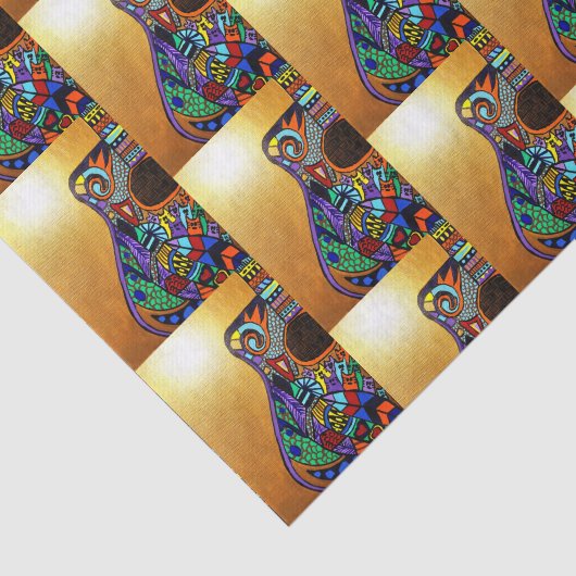 Guitar Tissue Paper Tissuepapier (Detail)