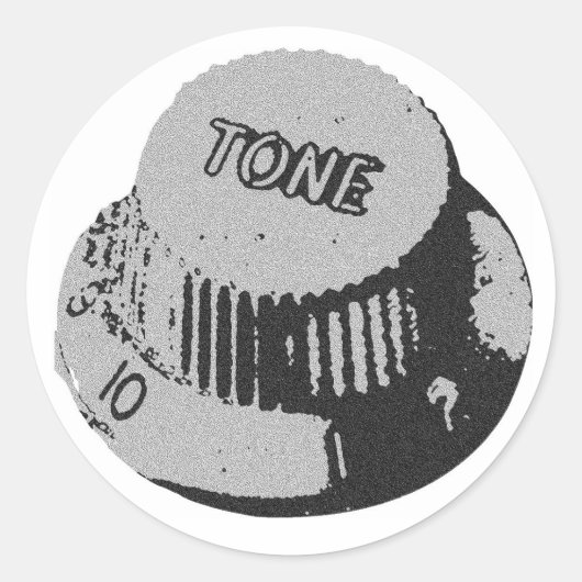 Guitar Tone Knob Sticker (Voorkant)