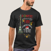 Guitar Tree Lights Rocking Music Merry Kerstmis C T-shirt (Voorkant)