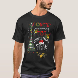 Guitar Tree Lights Rocking Music Merry Kerstmis C T-shirt