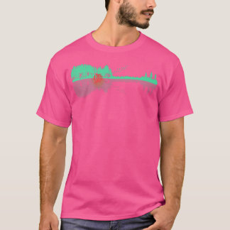 Guitar Trees Water Reflection Art - Musicians & Mu T-shirt
