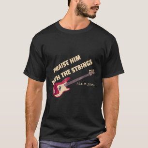 Guitar - trek hem op met de strings bass Distes T-shirt