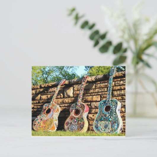 Guitar Tri-Fecta Briefkaart (Staand voorkant)