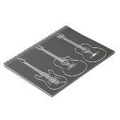 Guitar trio retro grunge notitieboek (Linkerzijde)