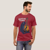 Guitar Tuna Funny Novelty Music Grafisch T-shirt (Voorkant volledig)