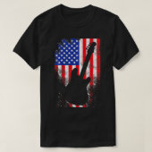 Guitar  USA Flag Rock 4, juli Funny GIF T-shirt (Design voorkant)