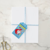 Guitar Valentijn Gift Label voor kinderen Cadeaulabel (Met Touw)
