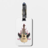 Guitar Vibes Bagagelabel (Achterkant verticaal)