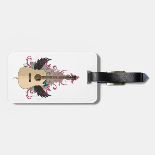 Guitar Vibes Bagagelabel (Achterkant horizontaal)