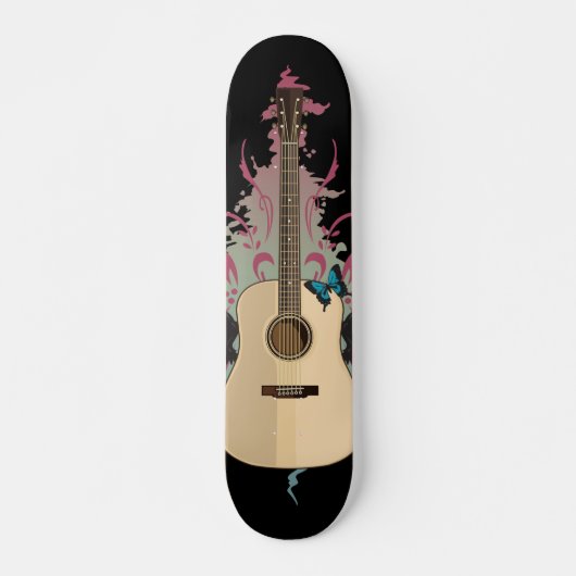 Guitar Vibes Persoonlijk Skateboard (Voorkant)