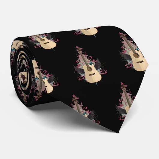 Guitar Vibes Stropdas (Opgerold)