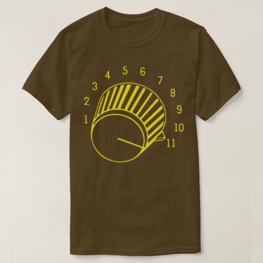 Guitar Volume tot 11 T-shirt (Design voorkant)