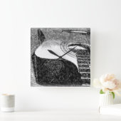 Guitar Wall Clock Vierkante Klok (Huis)