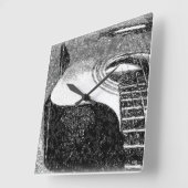 Guitar Wall Clock Vierkante Klok (Hoek)