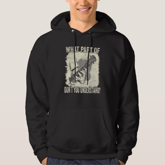 Guitar What Part Of The Chord Don´t You Understand Hoodie (Voorkant)