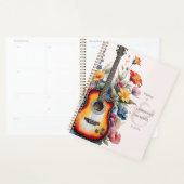 Guitar Wildflower Ampersand Musical Wedding  Planner (Display)