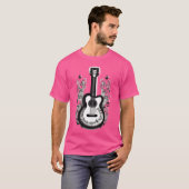 Guitar with musical notes for those who love music t-shirt (Voorkant volledig)