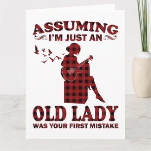 Guitar Woman veronderstelde dat ik gewoon een oude Kaart