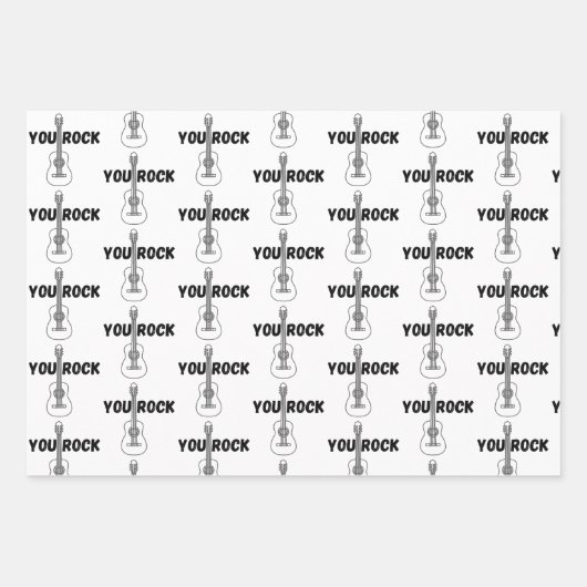 Guitar Wrapping Paper Sheets (Voorkant 2)