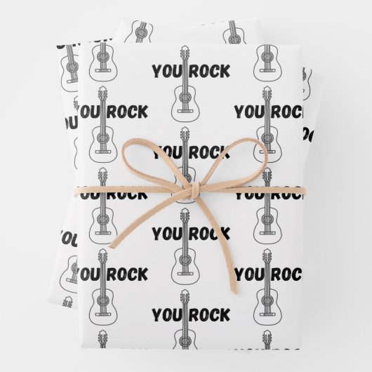 Guitar Wrapping Paper Sheets (In situ)
