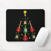 Guitar Xmas Tree Musical Guitar Lovers Guitarist C Muismat (Met muis)
