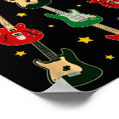 Guitar Xmas Tree Musical Guitar Lovers Guitarist C Poster (Hoek)