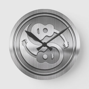 Guitar Yang Metal Ronde Klok