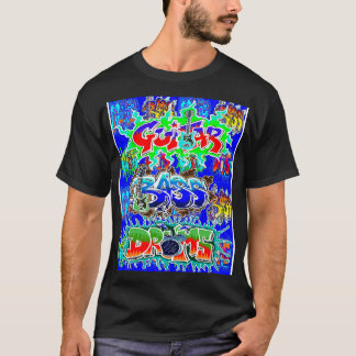 GuitarBassDrums 1 van LowEndGraphics T-shirt