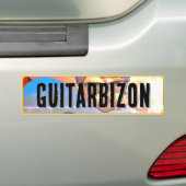 Guitarbizon bumpersticker (Op auto)