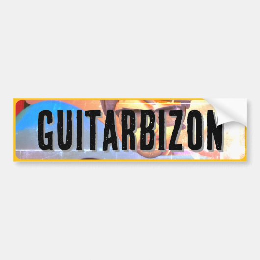 Guitarbizon bumpersticker (Voorkant)