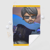 Guitarbizon  golfhanddoek (Insitu)