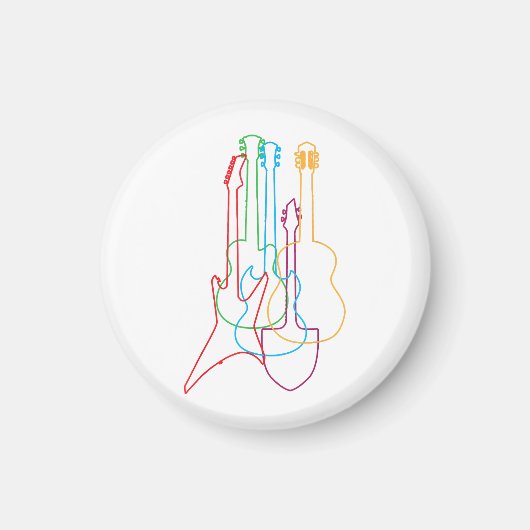 Guitaren Elektrisch Akoestisch Klassieke Gift Magneet (Voorkant)