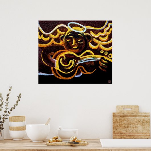 Guitarengel Poster (Keuken)