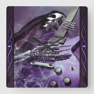 Guitarenkast van de roerganger vierkante klok