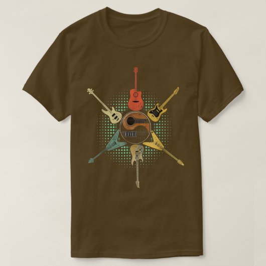 GuitarGuitar Lover Retro Style Gift voor gitarist T-shirt (Design voorkant)
