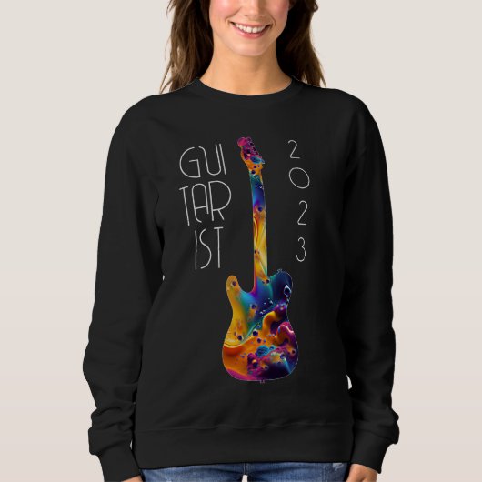 GUITARIST 2023 COLORFUL GUITAR BAND GIFT TRUI (Voorkant)
