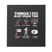 Guitarist Addicted Guitarist Music Birthday Notitieblok (Voorkant)