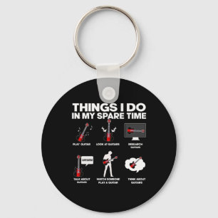 Guitarist Addicted Guitarist Music Birthday Sleutelhanger