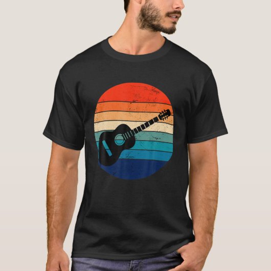Guitarist Band Player Acoustic Guitar  Suns T-shirt (Voorkant)
