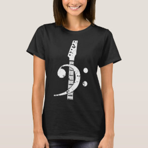 Guitarist - Bass Clef Bass Guitar -fhUCS T-shirt