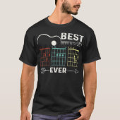 Guitarist Best Dad Oover Guitar Dad Chord Rock Fat T-shirt (Voorkant)